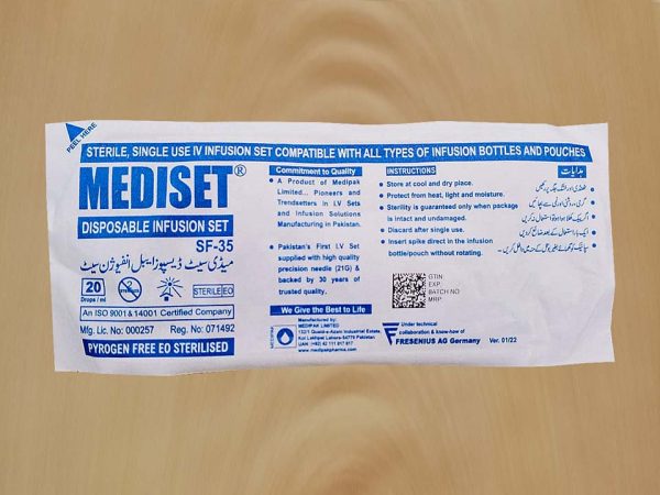 Sterile Disposable Infusion IV Mediset